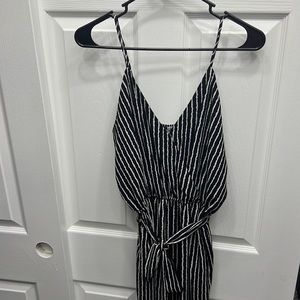 Black and white jumpsuit
